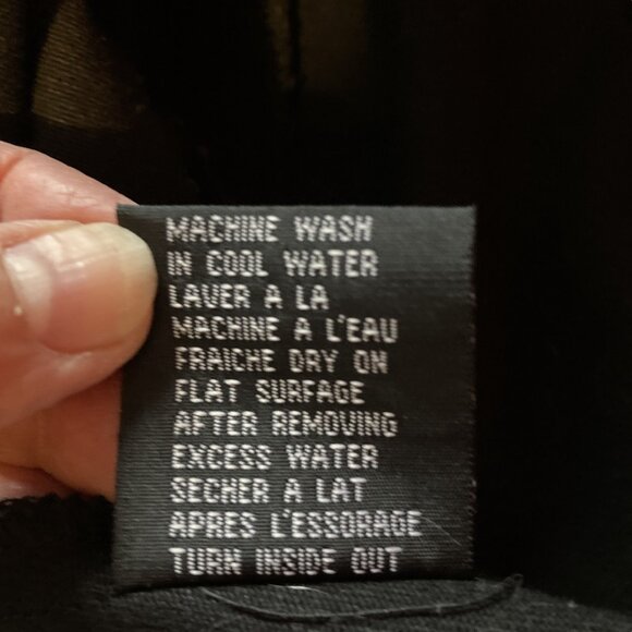 Tripp NYC Women's Black Y2K Jacket, Sz Large, Canvas Zipper Snaps Studs Faux Fur - Picture 10 of 10